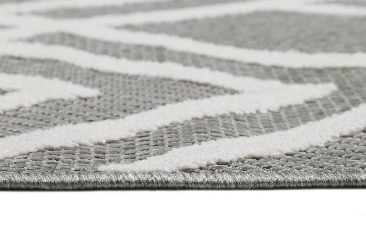 Outdoorteppich Creme/weiß, Bxl: Ca.133x200cm - Creme/Weiß, Design, Textil (133/200cm) - Esprit