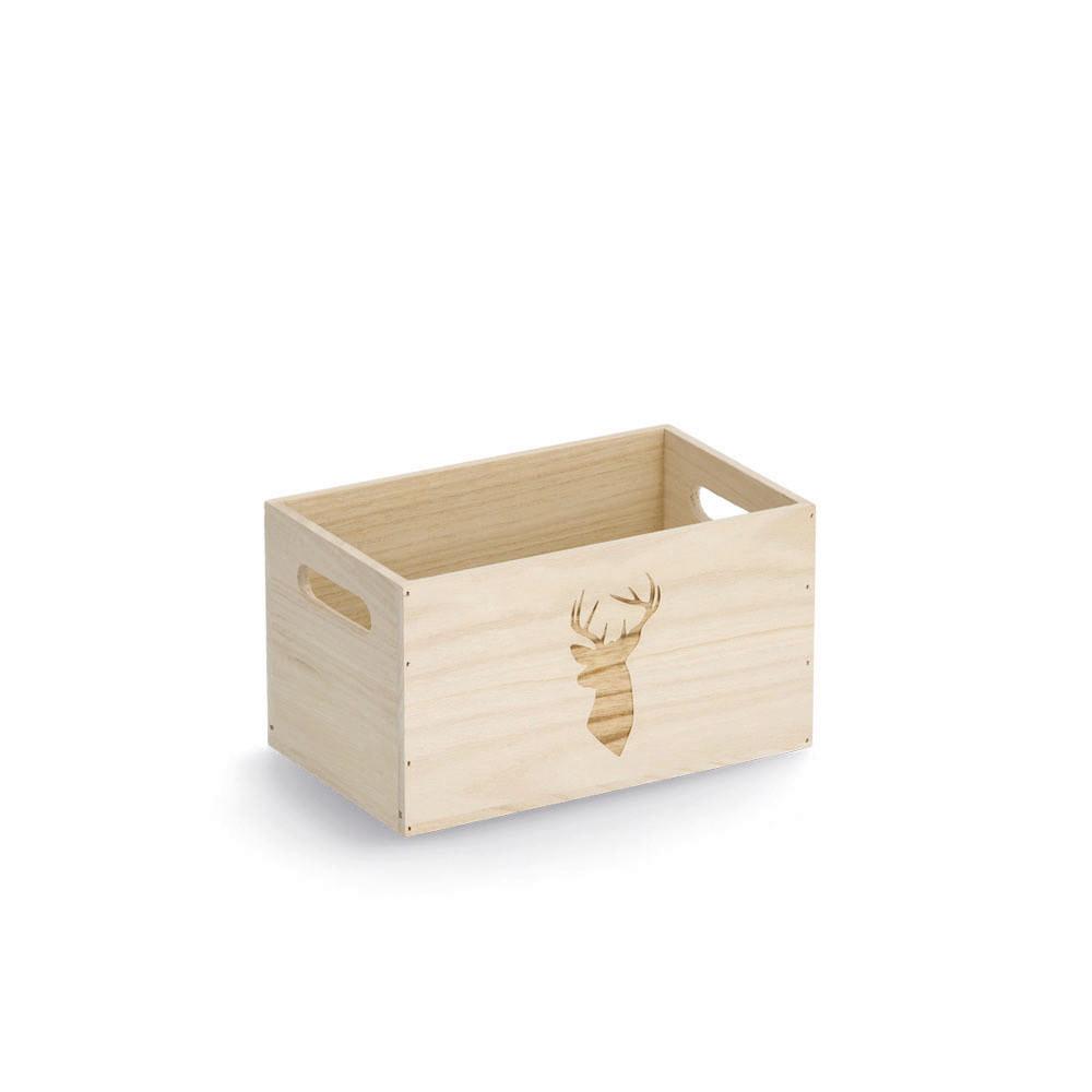 AUFBEWAHRUNGSBOX BxHxT: ca. 25x15x14 cm - Naturfarben, Basics, Holz (25/15/14cm)
