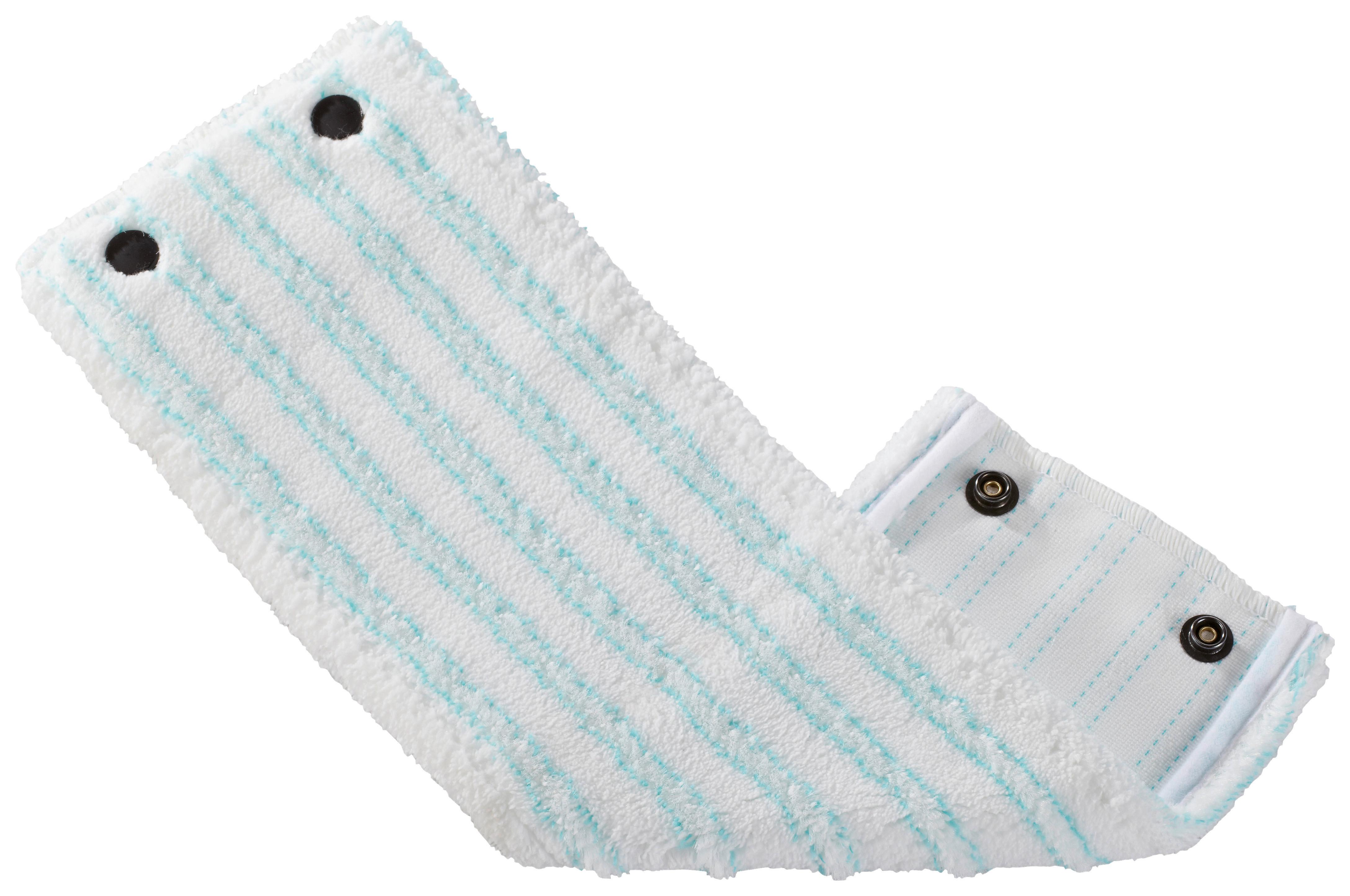 Wischbezug Combi M Micro Duo, B: 33 Cm - Türkis/Weiß, Basics, Textil (33cm) - Leifheit