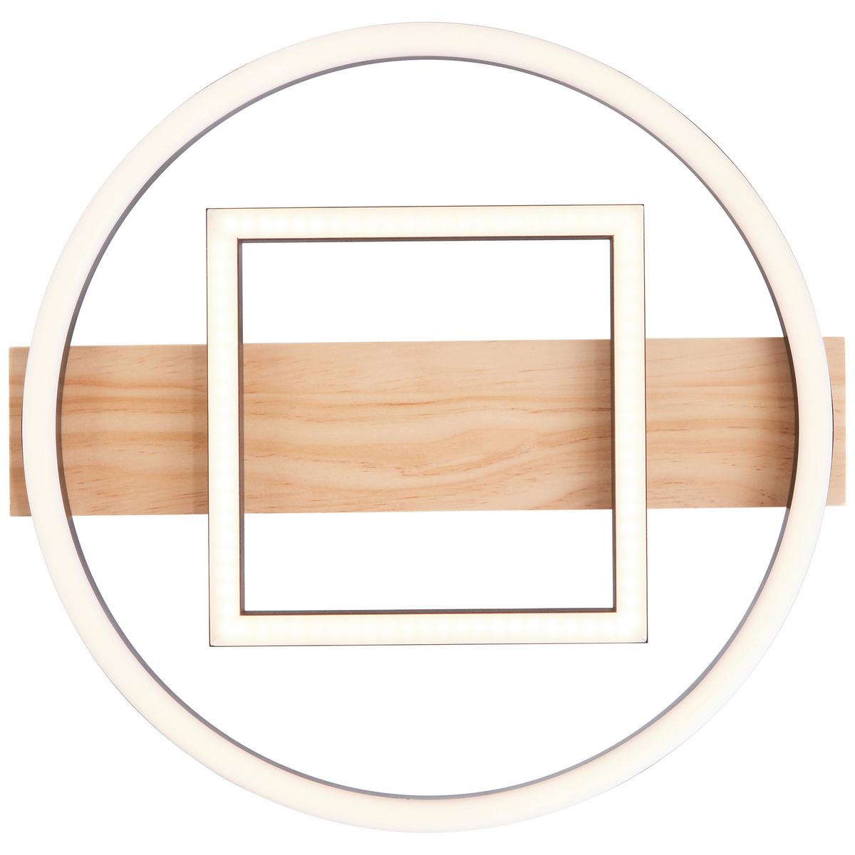 LED-Paneel G99928a76 Maureen - Schwarz/Braun, Design, Holz/Kunststoff (5/39/37cm) - Brilliant