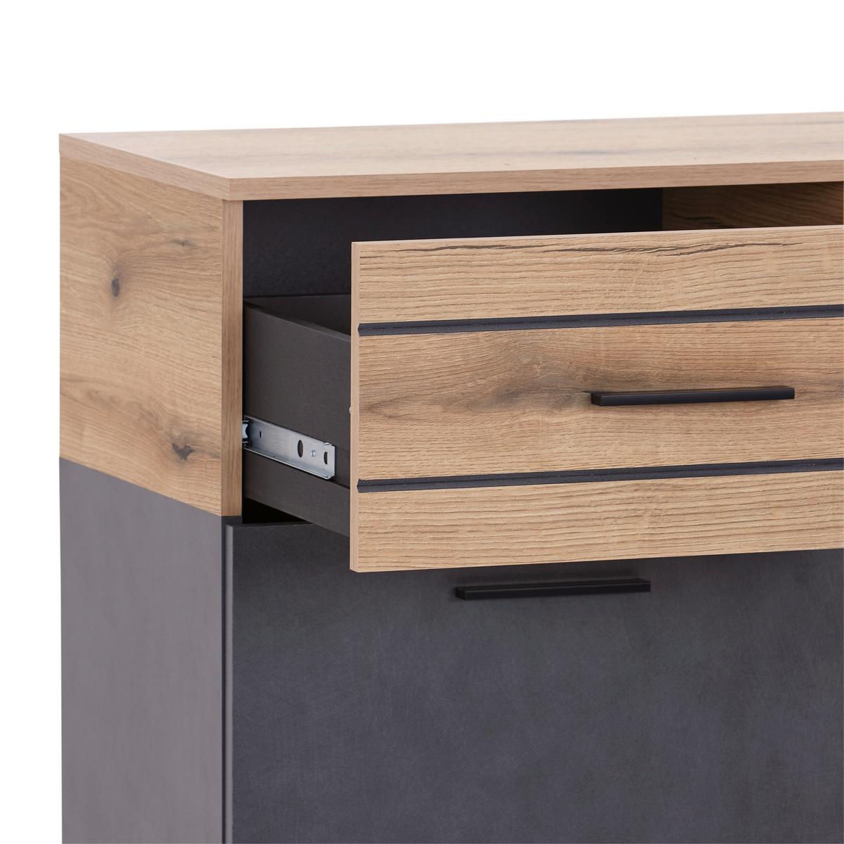 Kommode B: 100 cm Limit Coast Evoke Eiche Dekor/Matera - MODERN, Holzwerkstoff (100/91/40cm) - Ondega