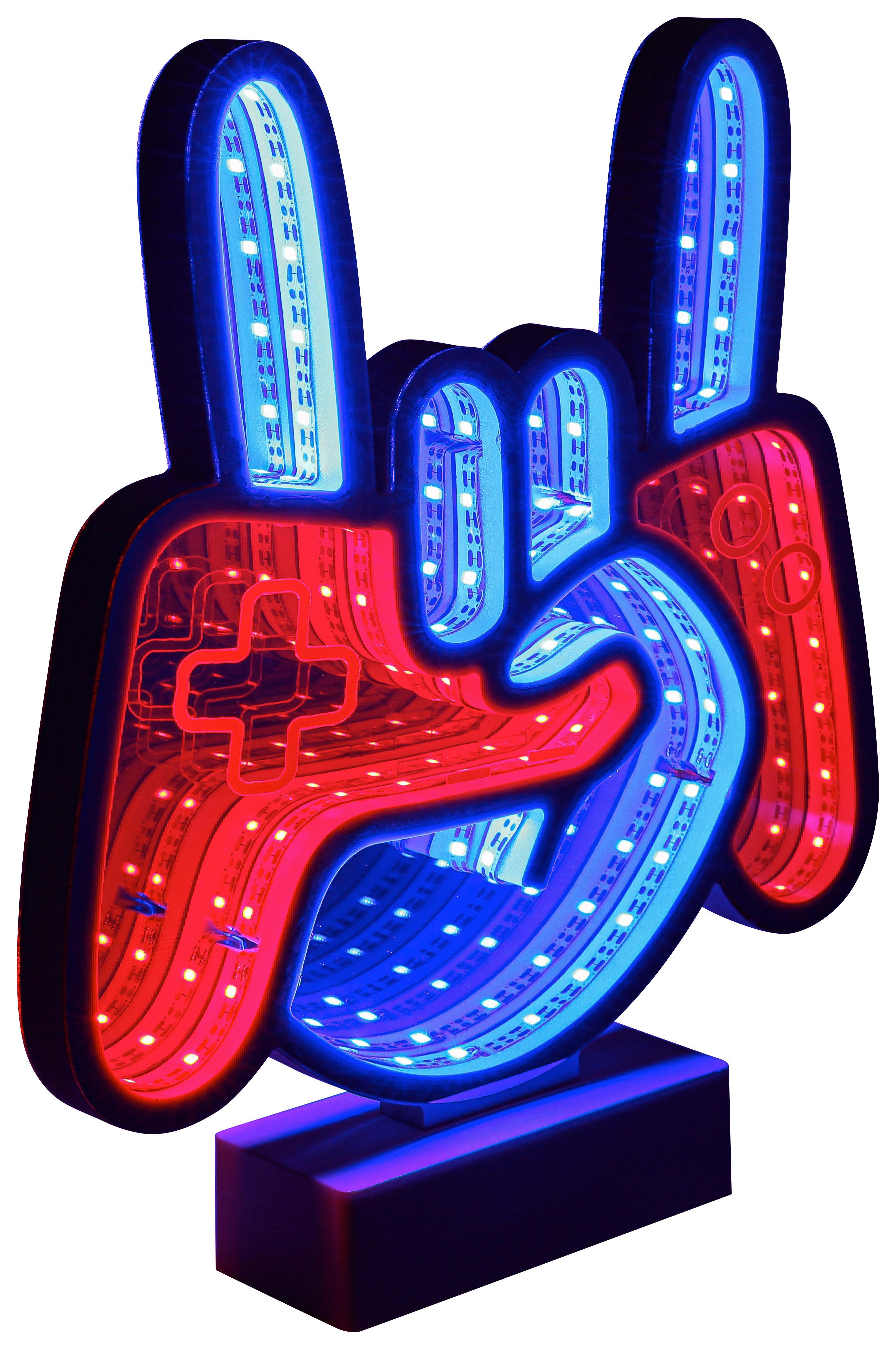 LED-DEKOLEUCHTE CRUZ - Chromfarben/Weiß, Basics, Kunststoff (22,8/4,5/25,41cm) - Luca Bessoni