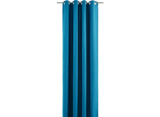 Záves S Krúžkami Ulli - petrolejová, textil (140/245cm) - Mömax modern living Záves S Krúžkami Ulli - petrolejová, textil (140/245cm) - Mömax modern living