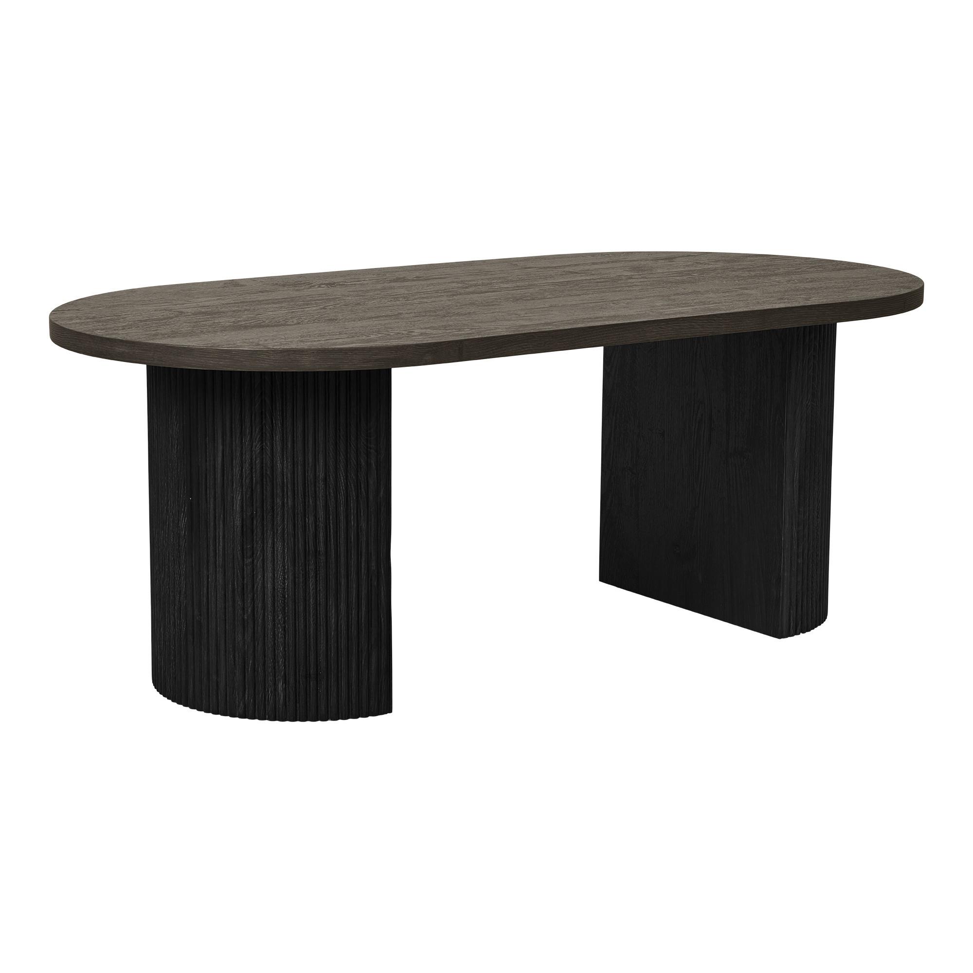 Couchtisch Boavista Dunkelbraun B: 120cm - Dunkelbraun/Naturfarben, Design, Holzwerkstoff (120/60/45cm) - MID.YOU