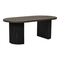 Couchtisch Boavista Dunkelbraun B: 120cm - Dunkelbraun/Naturfarben, Design, Holzwerkstoff (120/60/45cm) - MID.YOU