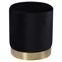 Hocker Benji Goldfarben/Schwarz B: 35cm - Basics (35/42,5/35cm) - Livetastic