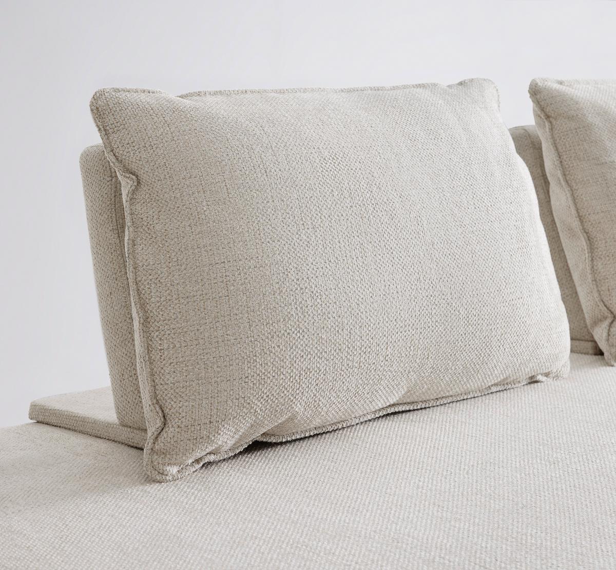 Pohovka CHRISTINA, béžová farba - farba vlašského orecha/béžová, Modern, drevo/kompozitné drevo (215,5/87/106cm) - Bessagi Home