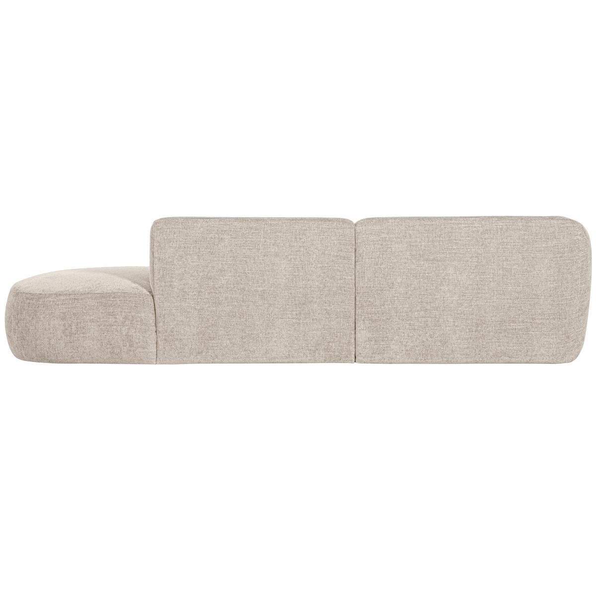 Ecksofa Polly Sandfarben S: 150x275cm - Sandfarben/Schwarz, Design, Textil (150/275cm) - Livetastic