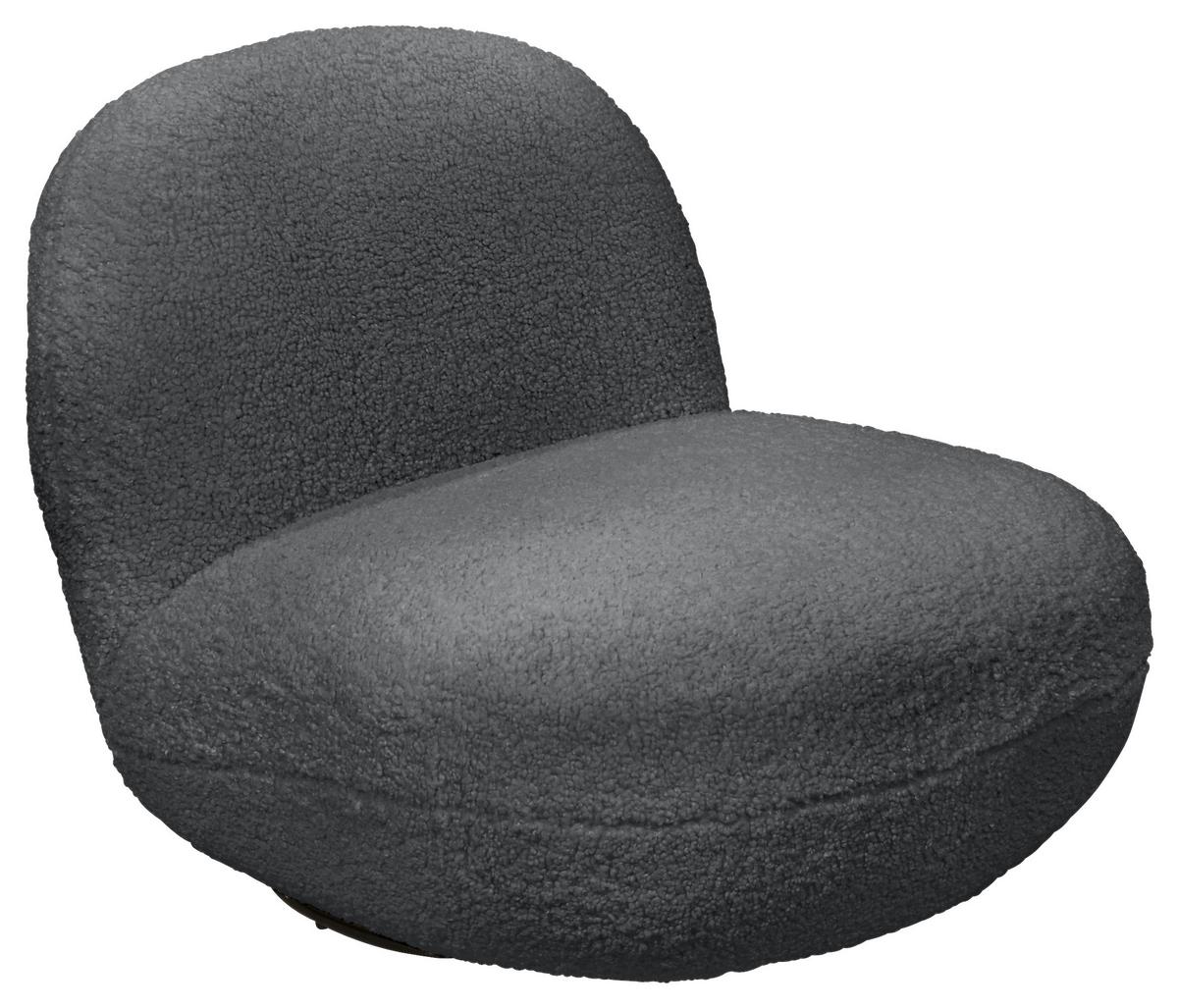 Sessel Chris Anthrazit B: 85 Cm - Anthrazit/Schwarz, MODERN, Textil (85/70/99cm) - MID.YOU