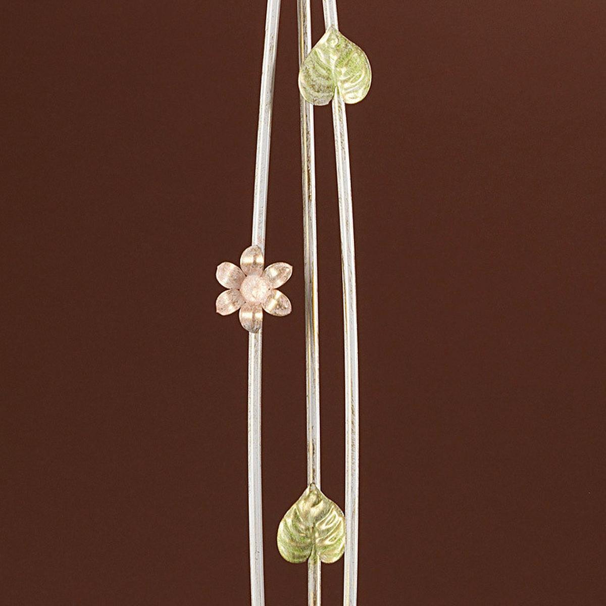 Stehleuchte 4217/pt3 - Weiß, Natur, Glas/Metall (42/30/168cm)