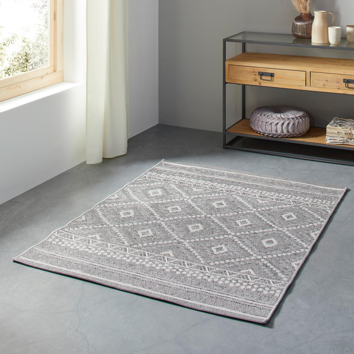 PLOCHO TKANÝ KOBEREC Ottawa 1, 80/200cm, sivá - sivá, Basics, textil (80/200cm) - Mömax