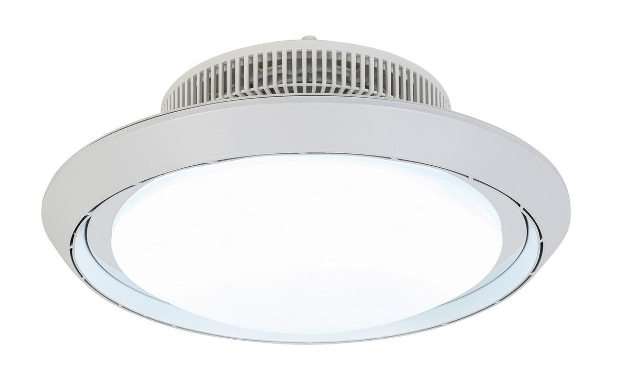 STROPNÍ VENTILÁTOR KURTO - bílá/barvy chromu, Moderní, plast (43/20cm) - Mömax