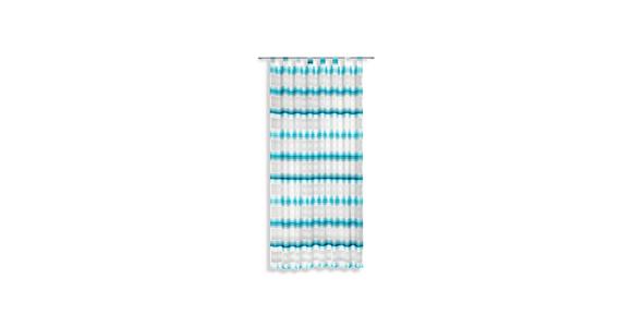 Vorhang mit Schlaufen und Band Fianna 140x245 cm Blau/ Weiß - Blau/Weiß, KONVENTIONELL, Textil (140/245cm) - Luca Bessoni