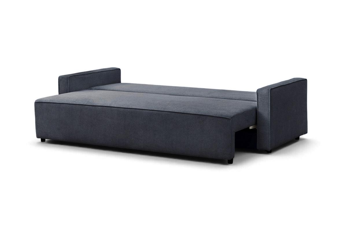 Rozkladacia pohovka NERA, modrá ženilka - modrá, Modern, textil/plast (232/90/100cm)