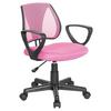 Jugenddrehstuhl Kiddy Cd mit Armstützen Pink Bis 60 Kg - Pink/Schwarz, Basics, Kunststoff (58/75-92/45cm) - MID.YOU