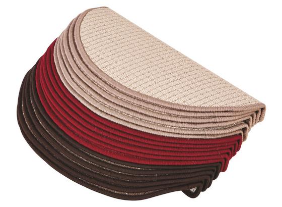 Lépcsőszőnyeg Birmingham - Bézs/Piros, konvencionális, Textil (25/65cm) Lépcsőszőnyeg Birmingham - Bézs/Piros, konvencionális, Textil (25/65cm)