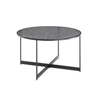 Couchtisch Schwarz D: 80 Cm - Schwarz, Design, Glas/Metall (80/80/45cm) - Livetastic