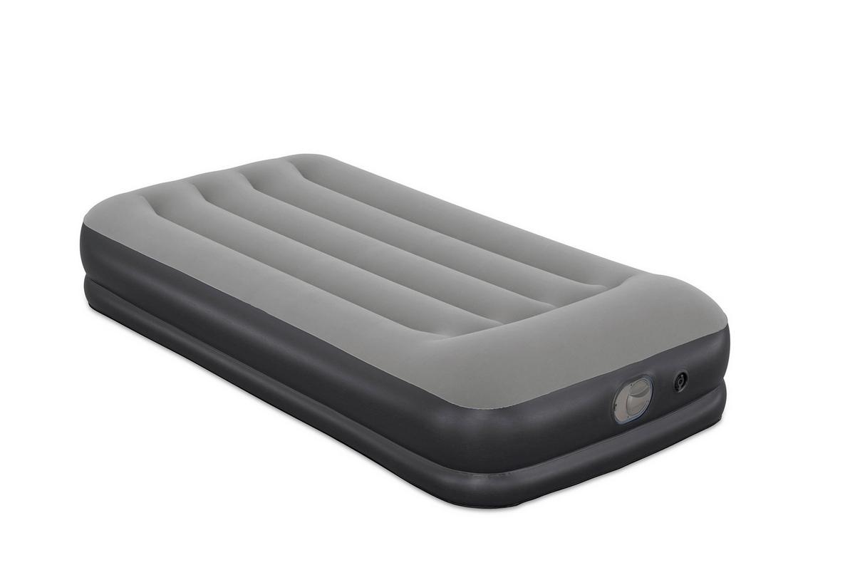 Luftbett Noah 191x97x36 cm bis 150kg, inkl. Pumpe - Dunkelgrau/Schwarz, KONVENTIONELL, Kunststoff/Metall (191/97/36cm) - Bestway