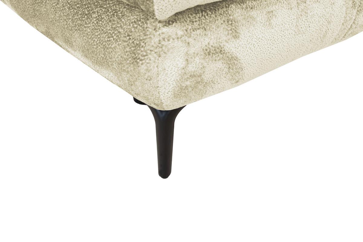 Schlafsofa Perla Creme B: 203 cm - Creme/Schwarz, KONVENTIONELL, Textil (203/94/96cm)