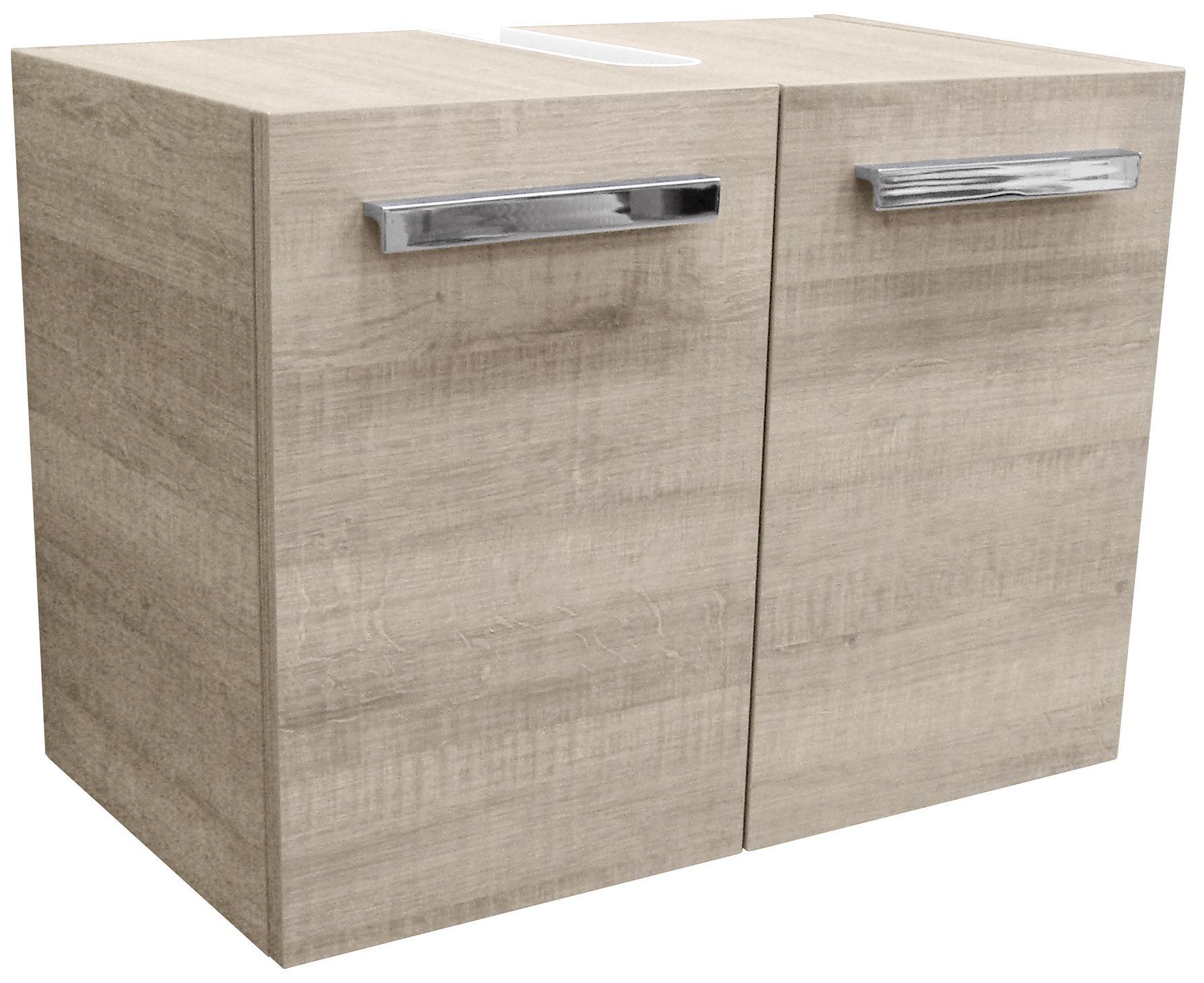 Waschbeckenunterschrank in Graueiche Dekor