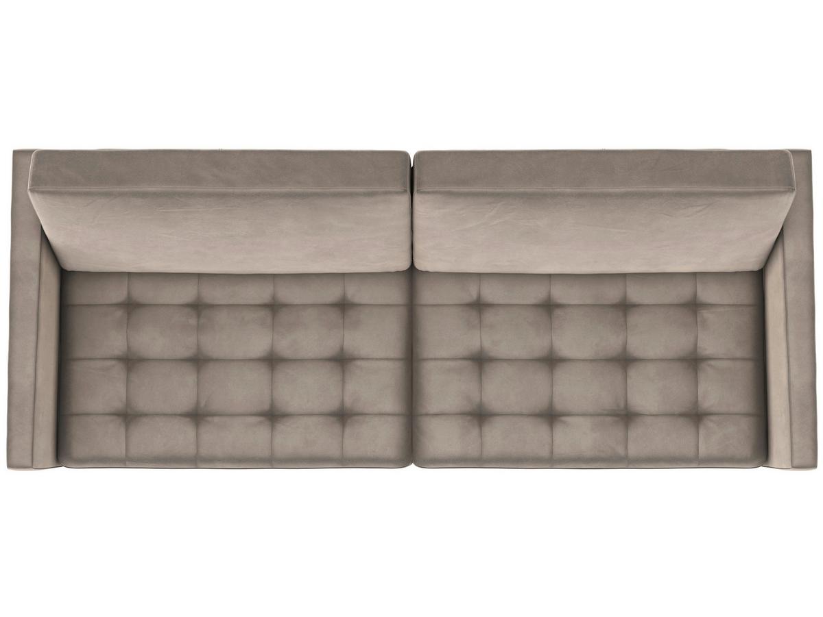 Schlafsofa Palermo Taupe, mit Schlaffunktion - Taupe/Schwarz, Basics, Textil (207/86/86cm) - Livetastic