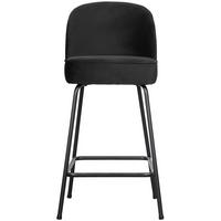 Tresenstuhl Vogue Schwarz B: 50 - Schwarz, MODERN, Textil/Metall (50/89/55cm) - Livetastic