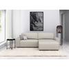 Ecksofa Chance Sandfarben S: 265x164 cm - Sandfarben/Schwarz, MODERN, Textil (265/164cm) - Trendmanufaktur
