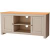 Lowboard Emerald Naturfarben Eichefarben - Eichefarben/Naturfarben, Design, Holzwerkstoff (120/58/39cm) - MID.YOU