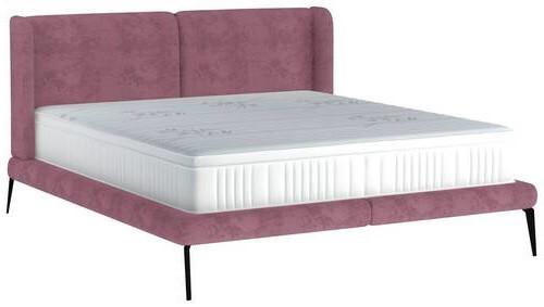 Polsterbett Tessina Sorisso - Altrosa/Schwarz, MODERN, Textil (180/200cm) - Livetastic