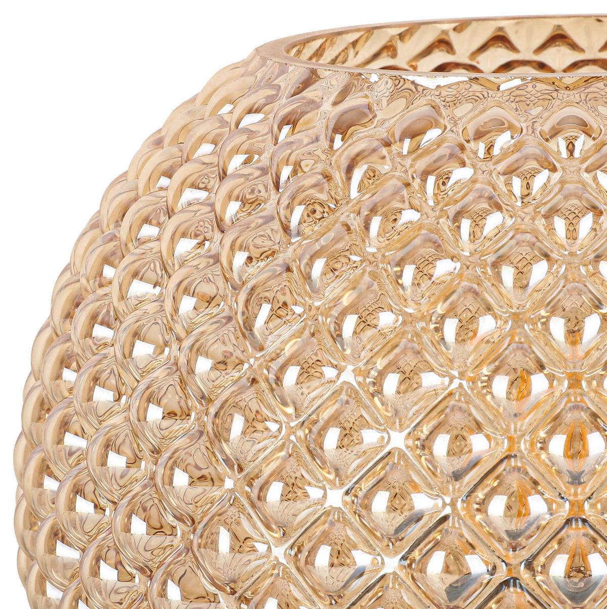 STOLNÁ LAMPA GUDI - čierna/jantárová, Modern, kov/plast (16/16,5cm) - Modern Living
