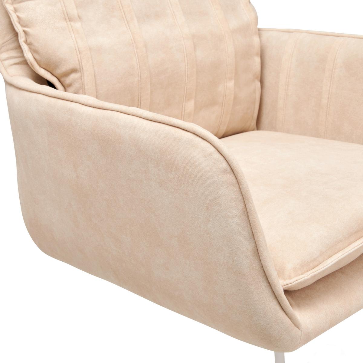 Drehstuhl Seattle - Beige, LIFESTYLE, Holz/Kunststoff (56/89-97/69cm) - MID.YOU