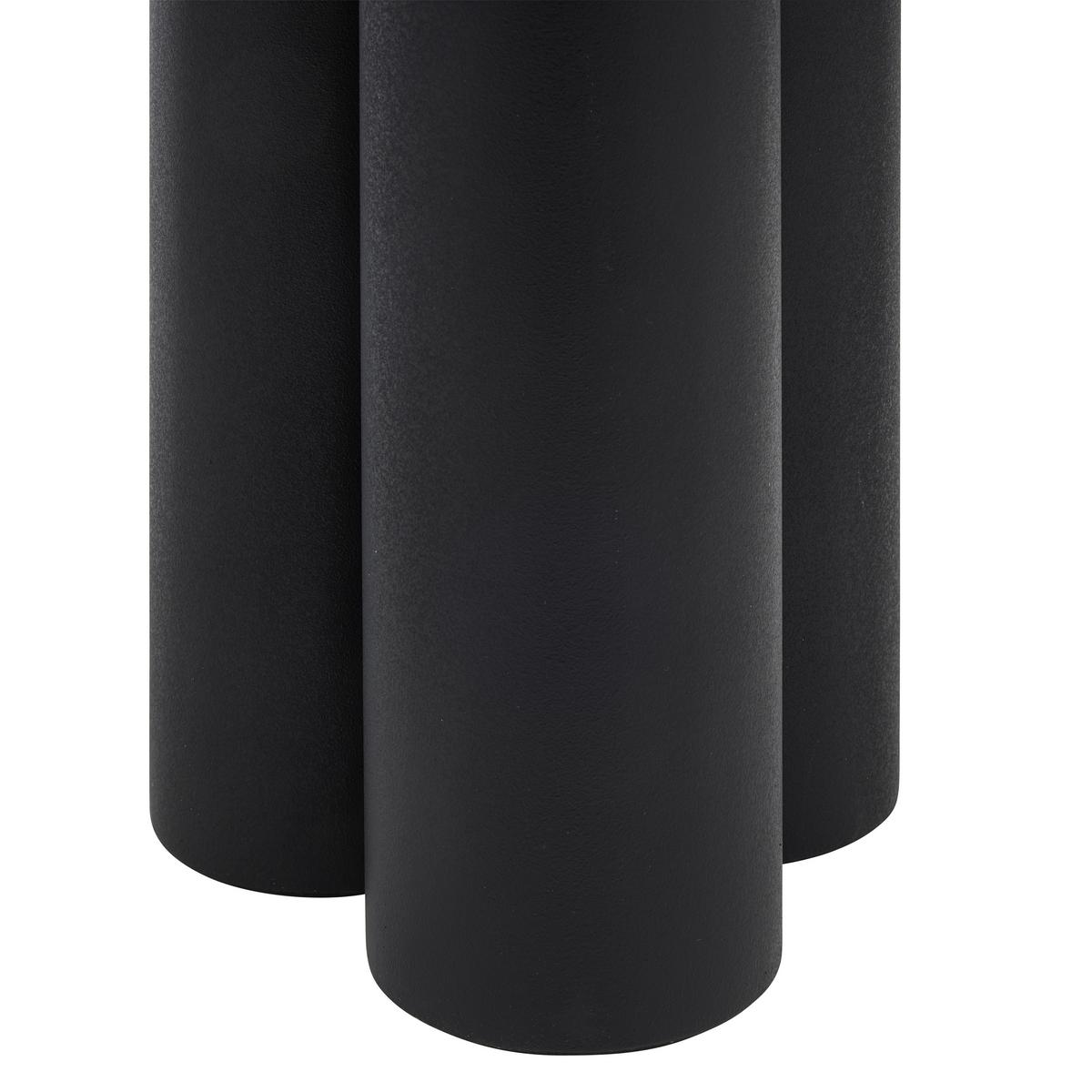 ODKLÁDACÍ STOLEK LYON -TREND- - bílá/černá, Moderní, kov/kámen (31/44cm) - Premium Living
