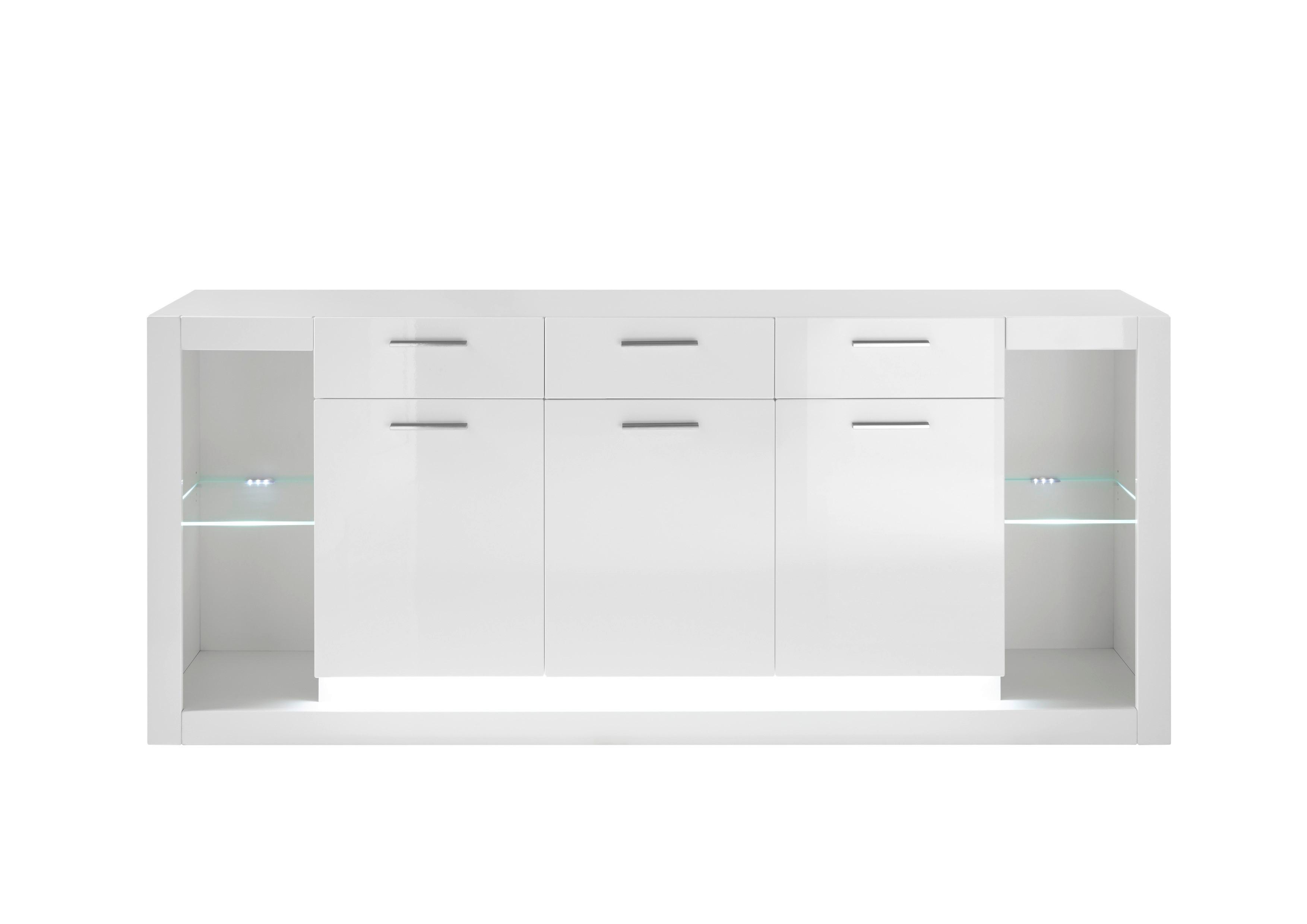 Sideboard Meran Weiß B: 198 cm