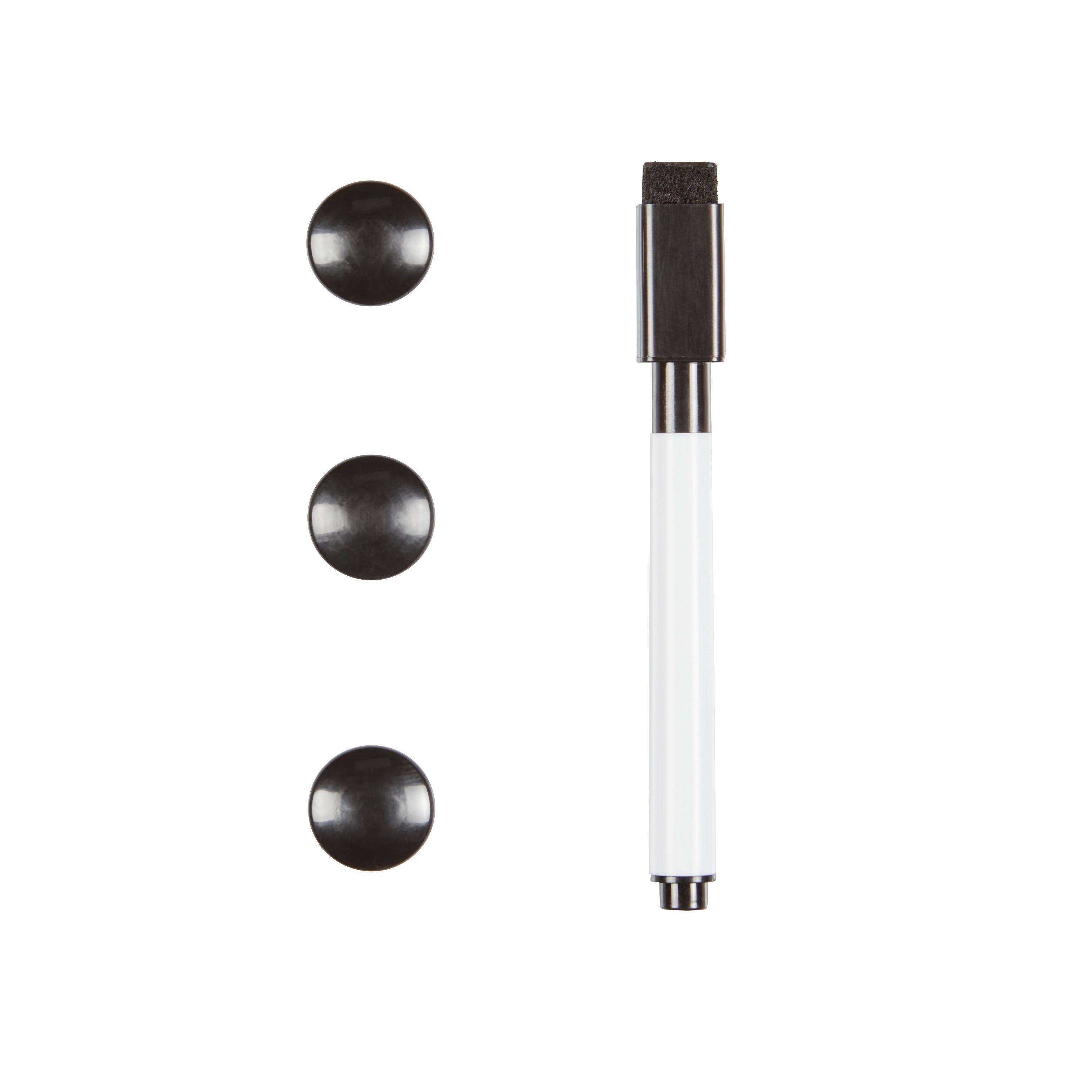 Kombitábla Lucy - fekete/fehér, Basics, faalapú anyag/fém (40/60cm) - Homezone