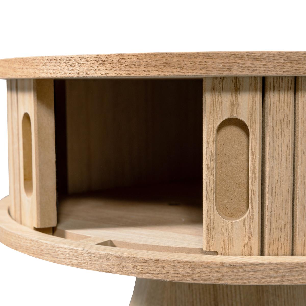 Nachttisch Karri, Naturfarben B: 38 Cm - Naturfarben, Design, Holz/Holzwerkstoff (38/38/46cm) - Livetastic