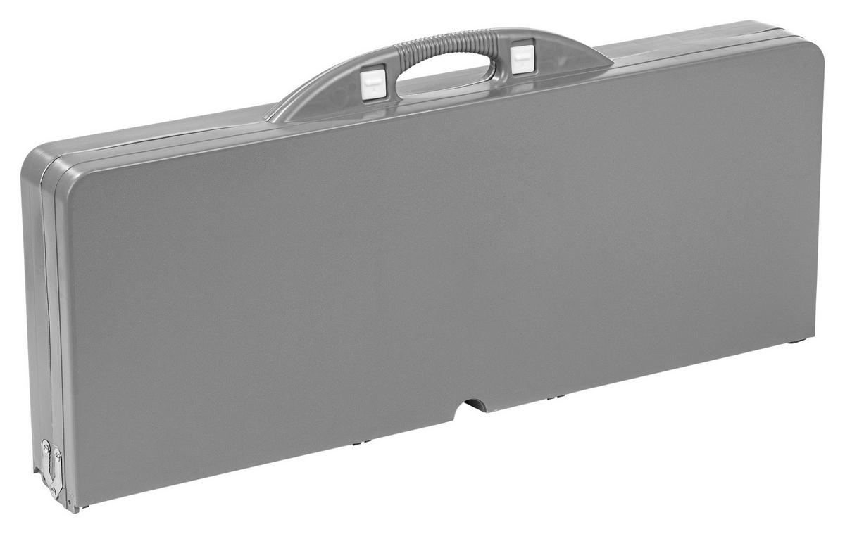 Campingtisch Set Faltbar Mit Bänken + Tragegriff Maxxmee - Grau, Basics, Kunststoff/Metall (85/67/65cm) - TV - Unser Original