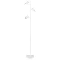 Stehlampe Weiß mit Schalter + verstellbar - Weiß, Design, Metall (25/23/154cm) - Globo