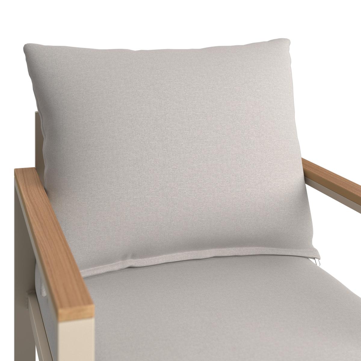 Loungegarnitur München - Beige/Hellgrau, MODERN, Glas/Textil (65/70/108cm) - Beldano