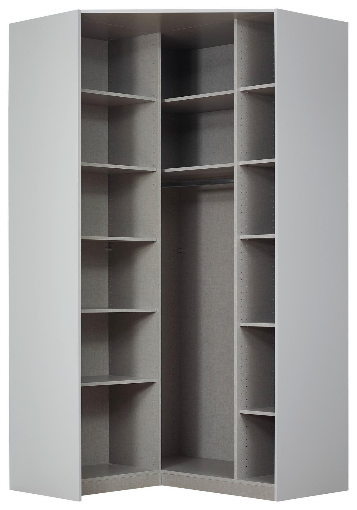 Eckschrank 117 cm Alabama Super Champagner - Champagner, MODERN, Holzwerkstoff (117/229/117cm)
