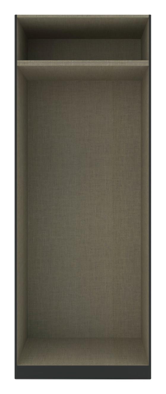 KORPUS ŠATNÍ SKŘÍNĚ UNIT - antracitová, Moderní, kompozitní dřevo (91,1/242,2/56,5cm) - Ondega