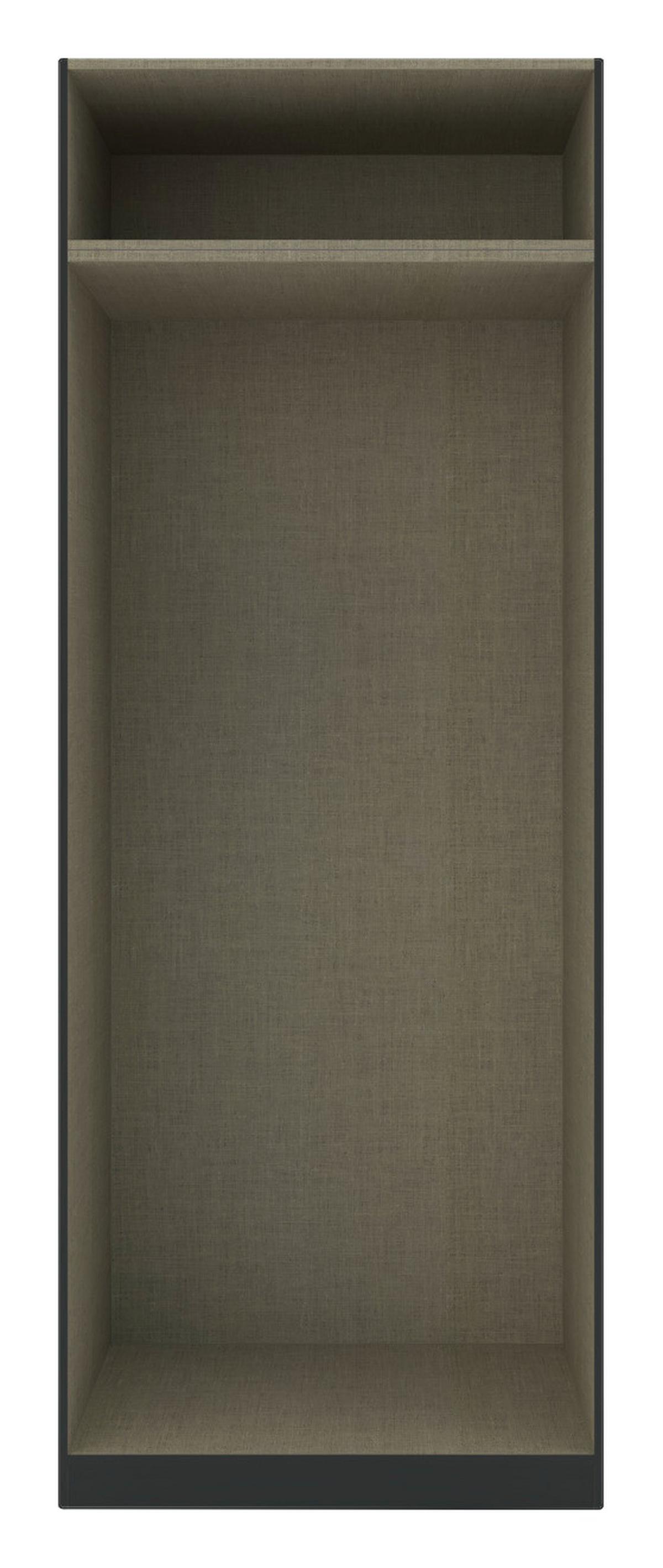 KORPUS ŠATNÍKOVEJ SKRINE UNIT - antracitová, Modern, kompozitné drevo (91,1/242,2/56,5cm) - Ondega
