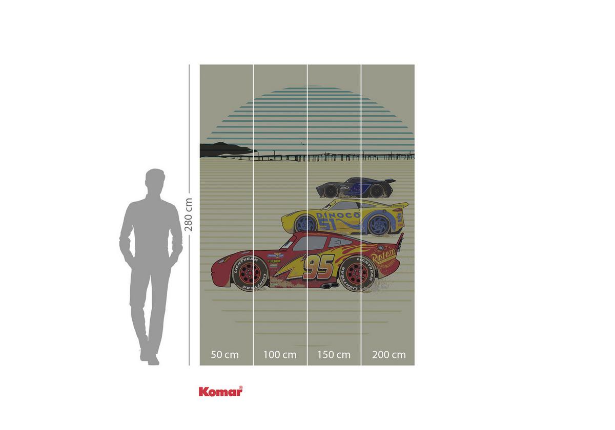 Fototapete Cars Stream Lines - Multicolor, Trend, Textil (200/280cm)