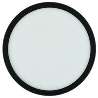LED-DECKENLEUCHTE 2427500241996 - Schwarz, KONVENTIONELL, Kunststoff (30/1,7cm)
