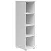 Polc Cabinet - fehér, Modern, faalapú anyag (30/115/40cm)