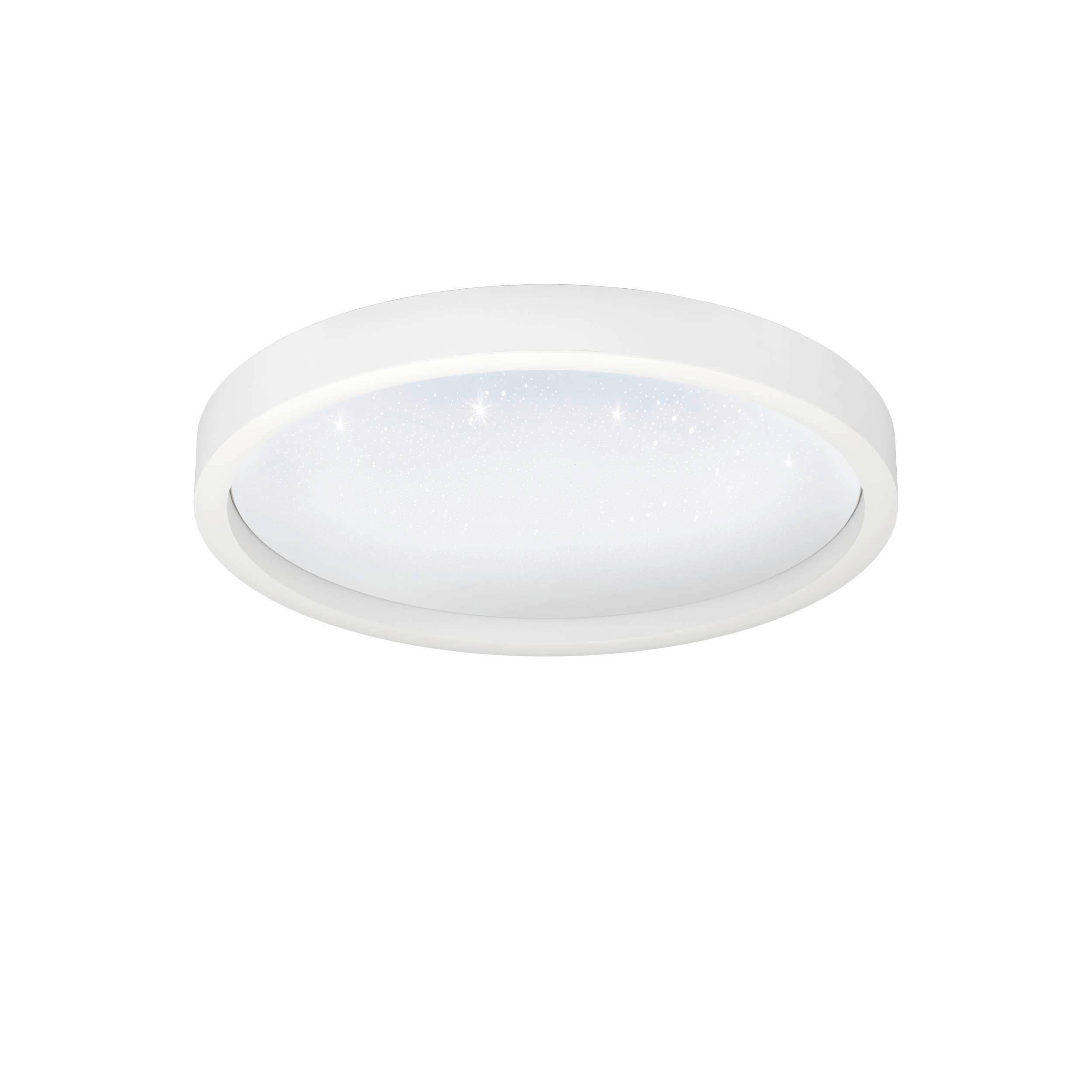 Deckenleuchte Montemorelos Ø 42 cm Farbwechsler - Weiß, Design, Kunststoff/Metall (42/7cm) - Connect Z