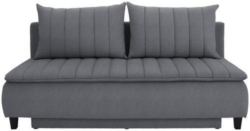Boxspring pohovka na spaní Marino, tmavě šedá - černá/tmavě šedá, Moderní, dřevo/textil (208/102/96cm) - Luca Bessoni