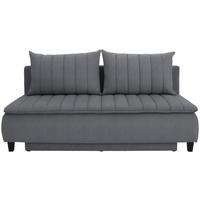 Boxspring pohovka na spanie Marino, tmavosivá - čierna/tmavosivá, Modern, drevo/textil (208/102/96cm) - Luca Bessoni