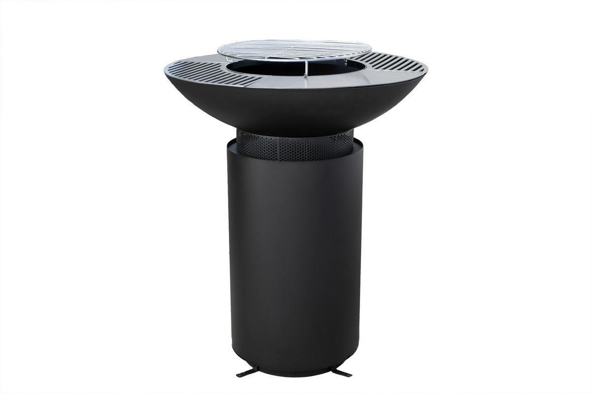 Grillschale Feuerschale - Schwarz, KONVENTIONELL, Metall (75/94/75cm)