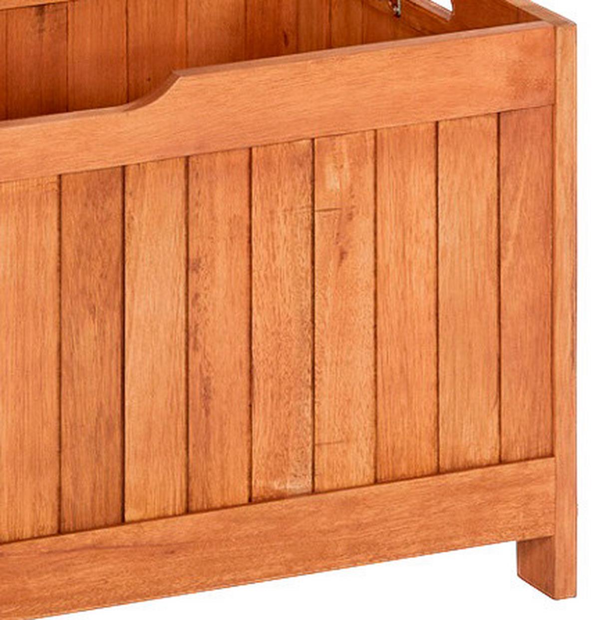 Ambia Garden Kissenbox Bxhxt: 88x45x45 Cm Echtholz - Naturfarben, ROMANTIK / LANDHAUS, Holz (88/45/45cm) - Gardenson