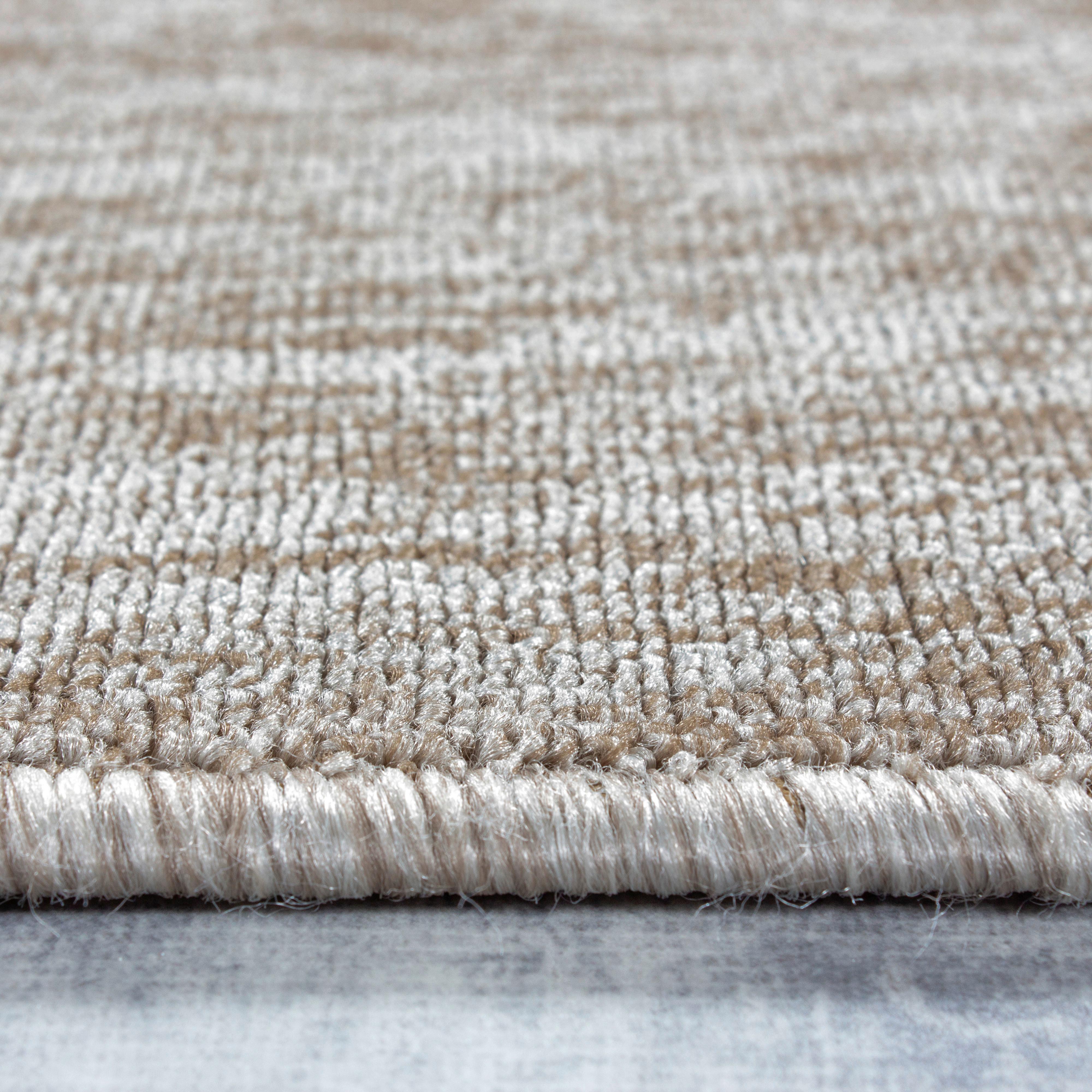 Teppich Läufer Beige Nizza 80x250 cm - Beige, KONVENTIONELL, Textil (80/250cm)